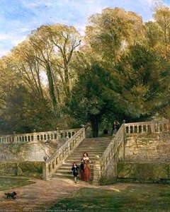 Haddon Hall Steps, Derbyshire — Thomas Creswick