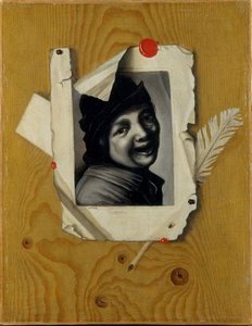 Trompe l'oeil à la gravure du rieur