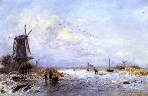 Winter Scene — Johan Barthold Jongkind