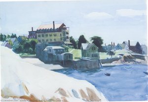 Small Town On Cove — Edward Hopper