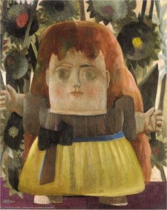 Petite Fille Au Jardin — Fernando Botero