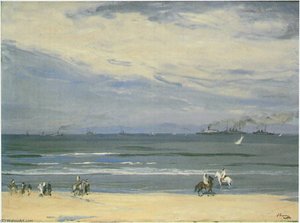 French Gunboats, Tangier — Sir John Lavery, Impressionism