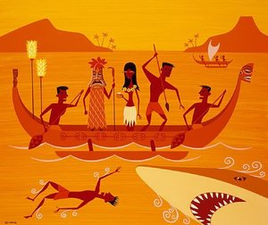 Watson And The Shark -2 — Josh Agle (shag), Pop Surealism