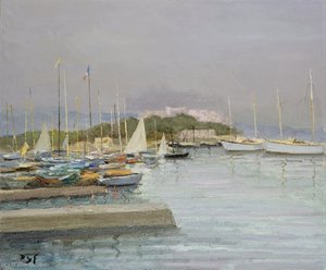 The Port Of Antibes, (1958) — Marcel Dyf