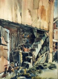 (shed), (painting) — Ruth Van Sickle Ford