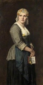 Dutch Peasant Going To Church — Thérèse Schwartze, Academic Realism
