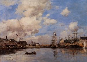 Fecamp, The Basin — Eugène Louis Boudin