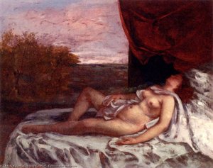 Femme Nue Endormie — Gustave Courbet