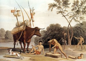 Kora-khokhoi Preparing To Move — Samuel Daniell
