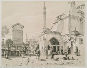 Saint Sophia And Distant View Of Sultan Achmet (mosques) — John Frederick Lewis