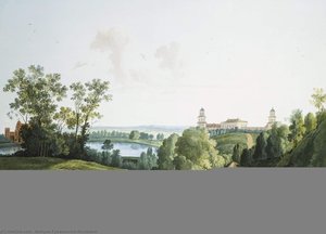 Landscape with a Farm in the Park in Tsarskoye Selo