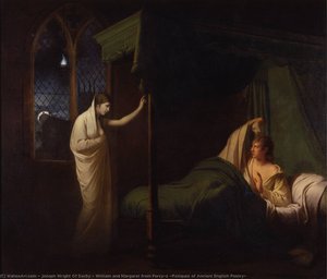 William And Margaret From Percy's 'reliques Of Ancient English Poetry' — Joseph Wright Of Derby, Romanticism