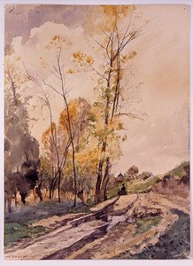 Landscape At Famars — Henri-joseph Harpignies