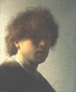 Self Portrait At An Early Age — Rembrandt Van Rijn, Baroque