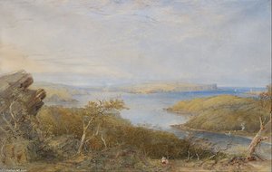North Head From Above Balmoral, Sydney Harbour — Conrad Martens