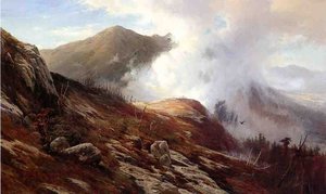 Half-way Up Mt. Washington — Edward Moran