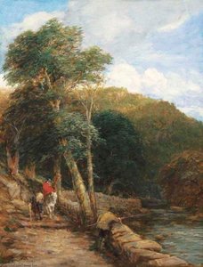 The Fisherman - View At Bettws-y-coed — David Cox