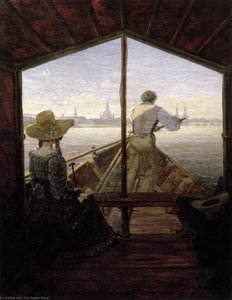 A Gondola On The Elbe Near Dresden — Carl Gustav Carus