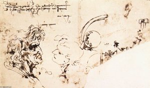 Study Sheet (detail) — Leonardo Da Vinci