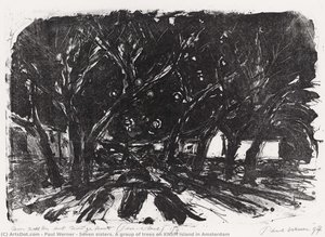 Seven Sisters. A Group Of Trees On Knsm Island In Amsterdam — Paul Werner, Contemporary Realism
