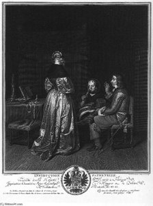 Paternal Instruction — Johann Georg Wille