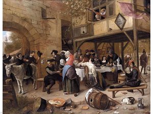 Feast Of The Chamber Of Rhetoricians Near A Town-gate — Jan Havickszoon Steen