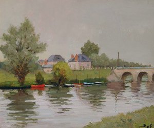 Bank Of The River Near Nantes — Marcel Dyf