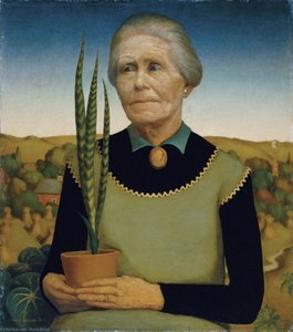 Woman with Plants