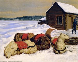 Dog-train, Manitoba — William George Richardson Hind