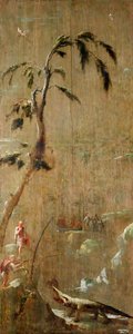 A Chinese Fisherman Hunting a Crocodile