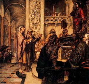 Jesús Disputando Con Los Doctores — Juan De Valdés Leal, Baroque