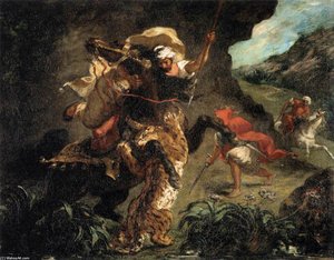 Tiger Hunt — Eugène Delacroix, Romanticism