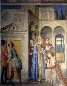 St Sixtus Entrusts The Church Treasures To Lawrence — Fra Angelico, Early Renaissance