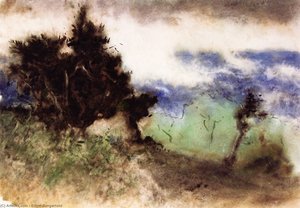 Landscape With Green Mountain — Elliott Dangerfield
