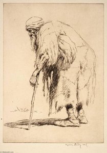 Algerian Beggar — Kerr Eby, Realism