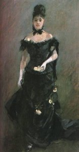 Figure Of A Woman (before The Theater) — Berthe Morisot