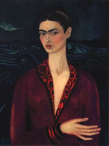 Autorretrato Con Vestido De Terciopelo — Frida Kahlo