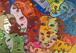 Multiple Segregated Faces — Charles Sekano, Contemporary Art