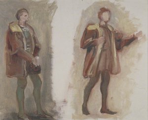 Two Studies of a Man in Fifteenth Century Dress