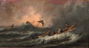 Naufrage — Jean-baptiste Pillement