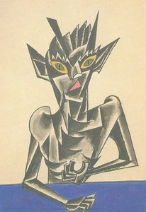 Design For A Puppet Show "the Young Devil" — Lyubov Sergeyevna Popova
