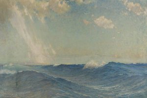 Seascape With Lighthouse — John Leslie Thomson