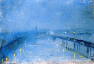 Thames Bridges In The Twilight (also Known As London Bridge) — Lesser Ury