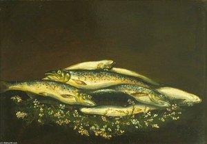 His Own Catch Of Trout — George Harvey