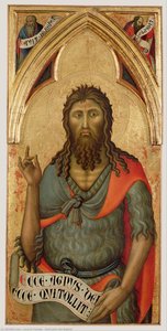 Saint John The Baptist — Luca Di Tommè, Proto Renaissance