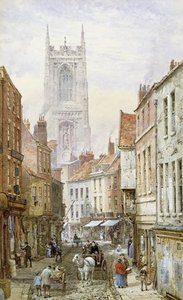 A View Of Irongate, Derby — Louise Rayner