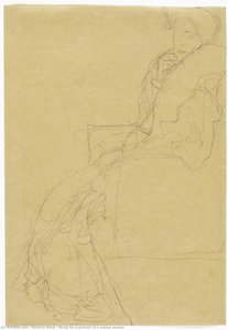 Study For A Portrait Of A Seated Woman — Gustav Klimt, Art Nouveau