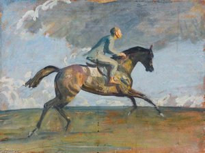 Study For 'going Up The Canter' — Sir Alfred James Munnings