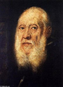 Portrait Of Jacopo Sansovino — Jacopo Tintoretto, Baroque