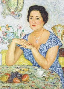Sitting Woman In An Interior — Leon De Smet, Early 20th-century Realism